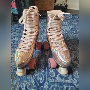 IMPALA Rose Gold Fashion Roller Skates - SIZE: 8